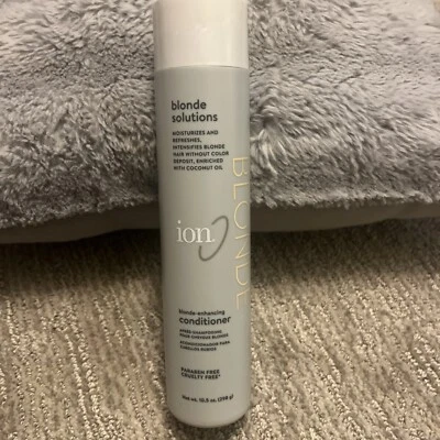ION BLONDE SOLUTIONS BLONDE-ENHANCING CONDITIONER 100% VEGAN 10.5 OZ - Image 1 of 4