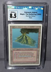 VOLCANIC ISLAND Dual Land CGC 8.5 NM/Mint+ Magic the Gathering Revised 1994 MTG - Picture 1 of 3