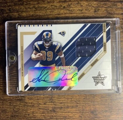 2004 Leaf Rookies & Stars #281 Steven Jackson Rookie Jersey Auto #/50 - Image 1 of 2