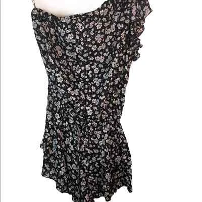 Mameluco negro de un hombro Blue Life Isla pequeño Foto 1 de 4