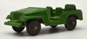 Druckguss Tootsie Spielzeug Armee Jeep grün - Bild 1 von 5