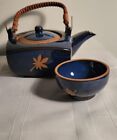 Big kitchen Calbalt Blue Teapot & 1 Cup 3 3/8