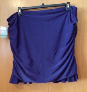 Traje de baño de una sola pieza con falda azul ~ Talla 3X ~ NUEVO con etiquetas - Imagen 1 de 1