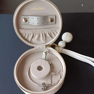 Pandora Slider Adjustable Bracelet w/ Star & Crescent Moon Charm and Gift Box - Picture 1 of 9