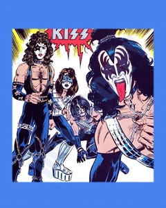 1977 KISS Simmons Stanley Criss Frehley Marvel Comics Promo Ad 8x10 Photo - Picture 1 of 1