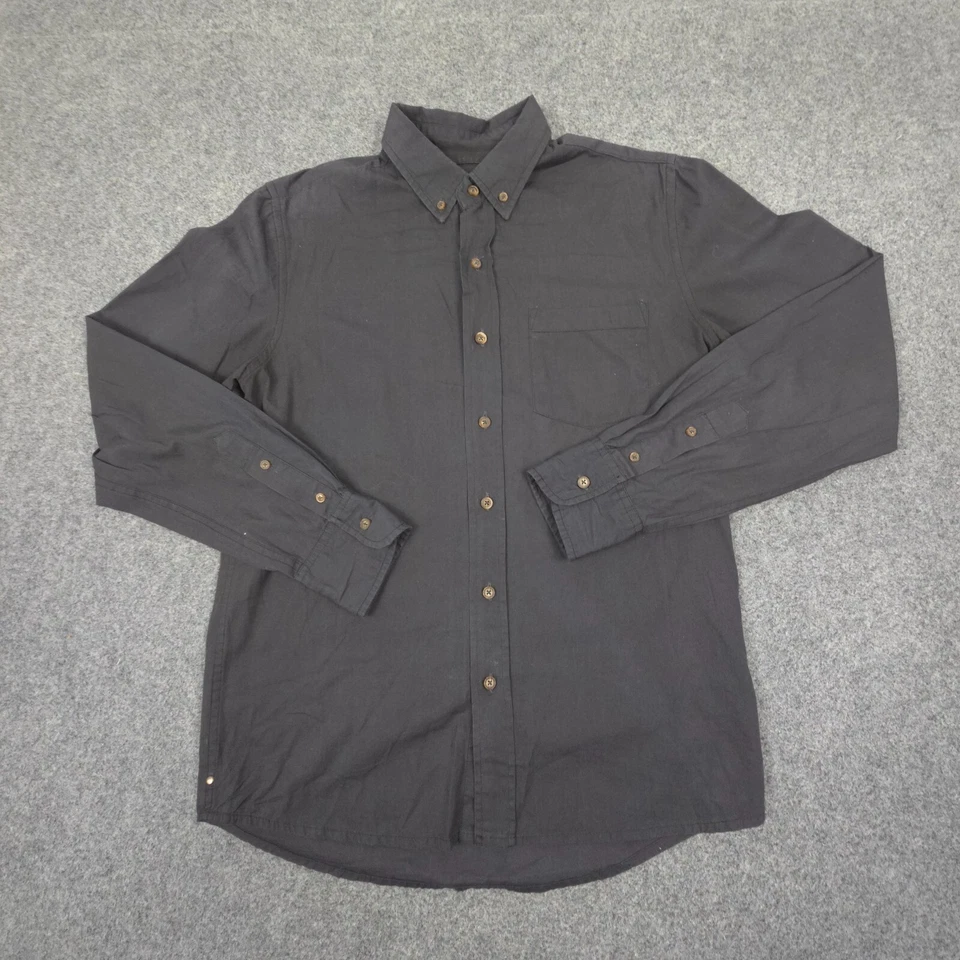 Vanishing Elephant Shirt Mens SMALL Black Long Sleeve Button up collared Size S - Image 1 of 4