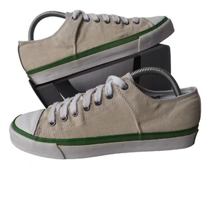 PF Flyers Bob Cousy All American Low Sneakers Natural Linen Men's 8.5 Women's 10 - Picture 1 of 11