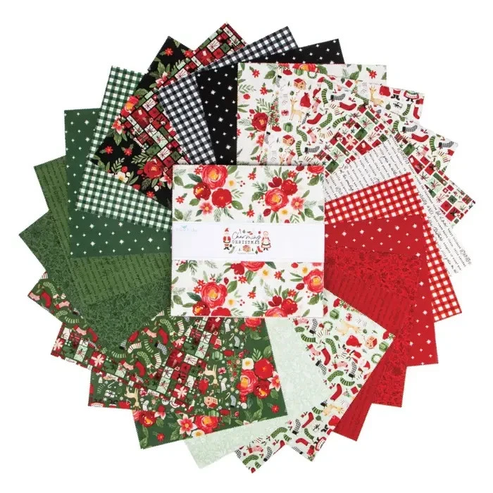 Riley Blake Designs 10-16350-42 Charming Christmas precut 10 Inch Stacker by Kel - Image 1 of 1
