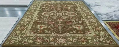 Коричневый/зеленый пятнистый ковер на спину 9 футов 0 дюймов x 12 футов 0 дюймов сниженная цена 1172792133 AN512F-9 - Изображение 1 из 4