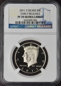 2011-S Kennedy Silver Half Dollar - NGC PF70UC Early Releases - ✪COINGIANTS✪ - Picture 1 of 2