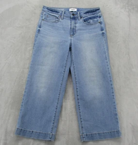 Sonoma Goods For Life Jeans Damen 8 blau helle Waschung weites Bein Crop Stretch Denim - Bild 1 von 17