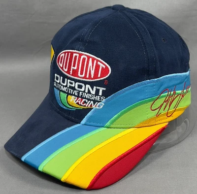 Jeff Gordon NASCAR 24 Snapback Hat Cap Blue Chase Rainbow Dupont Racing Dad Mens - Image 1 of 4