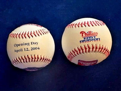 Two Phillies Souvenir Baseballs - 2007 East Div Champs & CBP Opening Day 2004 - Image 1 of 4