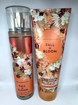 BATH AND BODY WORKS FALL IN BLOOM BODY MIST &  CREAM 8 FL OZ EACH - Image 1 of 3