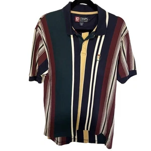 Vintage 90’s Chaps Ralph Lauren Polo Short Sleeve Stripe 2 Button Men’s - Picture 1 of 9