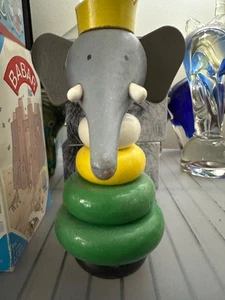 BABAR KINDER HOLZSPIELZEUG GEBRAUCHTER ZUSTAND - Bild 1 von 6