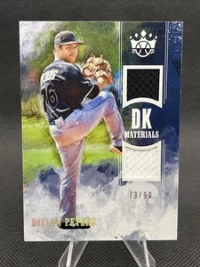 2018 Panini Diamond Kings DK Materials Holo Silver /99 Dillon Peters - Picture 1 of 2
