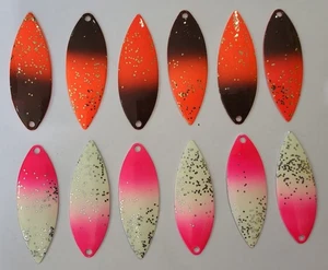 12 #5 Willow Leaf Blades Premium Glow Mix Blaze Raindrop You Choose - Picture 1 of 12