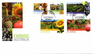 2012 Farming Australia FDC With High Value Stamps - PM Newmarket Queensland - Picture 1 of 4