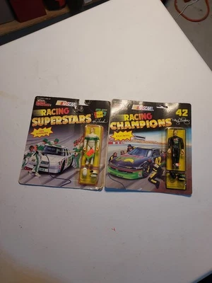  RACING CHAMPIONS Kenny Schrader & Kyle Petty NASCAR ACTION FIGURES  - Image 1 of 2