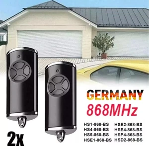 2X Für Hörmann Handsender HSE4 868 MHz BiSecur 4-Tasten Garagentor Fernbedienung - Bild 1 von 12