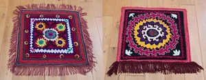 Bolsa espejo de tela uzbeka JUEGO de 2 piezas 24,41"" x 24,80"" ENVÍO RÁPIDO GRATUITO 12288 - Imagen 1 de 10