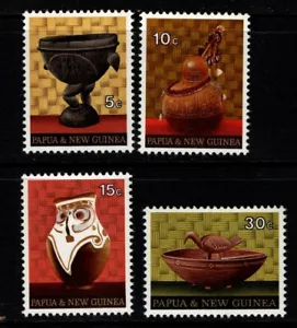 Papua New Guinea 1970 Native Artefacts SG 187-90 MNH - Picture 1 of 1