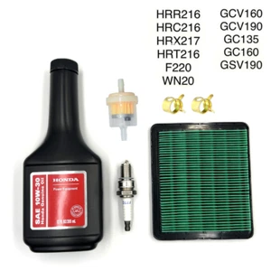 Tune up kit for HONDA GCV135 GC160 GCV160 GCV190 LAWNMOWER FILTER SPARK PLUG OIL - Picture 1 of 6