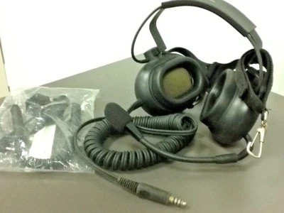 TELEX Aviation Headset w Boom Mic and connection for ICOM Radio - Image 1 of 4