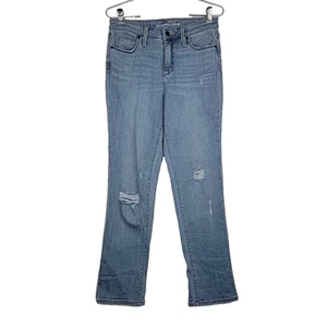 Universal Thread Women's Slim Straight Jeans Size 2 Light Wash Blue Denim 28X28 - Picture 1 of 11
