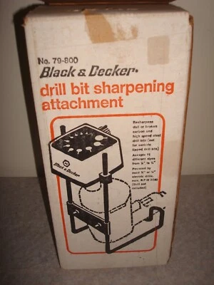 Accesorio Afilador de Brocas BLACK & DECKER Modelo 79-800, Hecho en EE. UU. Foto 1 de 4
