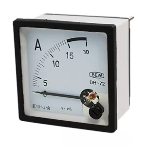 Einbau Messinstrument Einbauinstrument Messgerät Analog Amperemeter 0 - 15A AC - Bild 1 von 1
