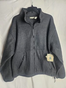 Northwest Territory Gray Zip Up Fleece Men's size Large Vintage NWT - Picture 1 of 8