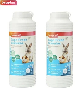 X2 Beaphar Small Animal Cage Fresh Granules Reduces Bad Smells & Odours 600g - Picture 1 of 2