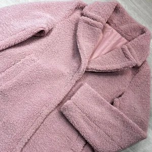 Abrigo Chaqueta de Peluche Maralyn & Me Sherpa Mujer Talla M Cálido Invierno Malva Rosa Boho - Imagen 1 de 14