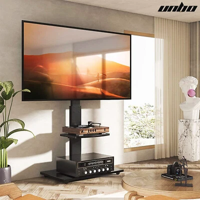 UNHO TV Ständer Rollbar TV Standfuß Höhenverstellbar mit Rollen 32-70 Zoll VESA - Bild 1 von 4