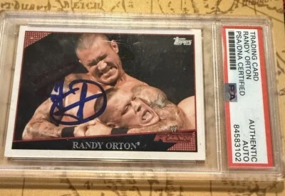 Randy Orton 2009 Topps WWE Card #20 Pro Wrestling Wrestlemania Legend Superstar - Image 1 of 2