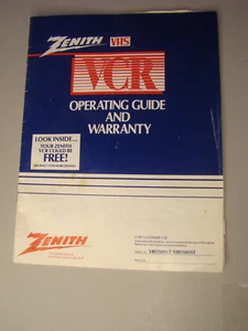 Zenith Lettore VHS VRD500st / VRD505st guida operativa (solo manuale) - Foto 1 di 5