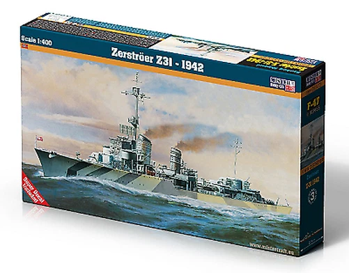 Mistercraft G-55 - 1:400 Zerstroer Z-31 1942 - Nuovo - Immagine 1 di 1