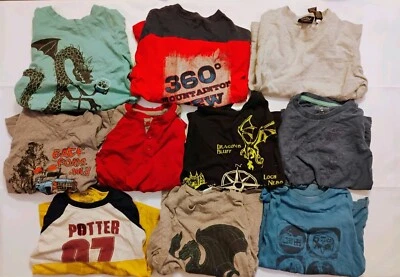 10 Boys Long sleeve Shirts - Sports, Dragons, Harry Potter, And More! Foto 1 de 4