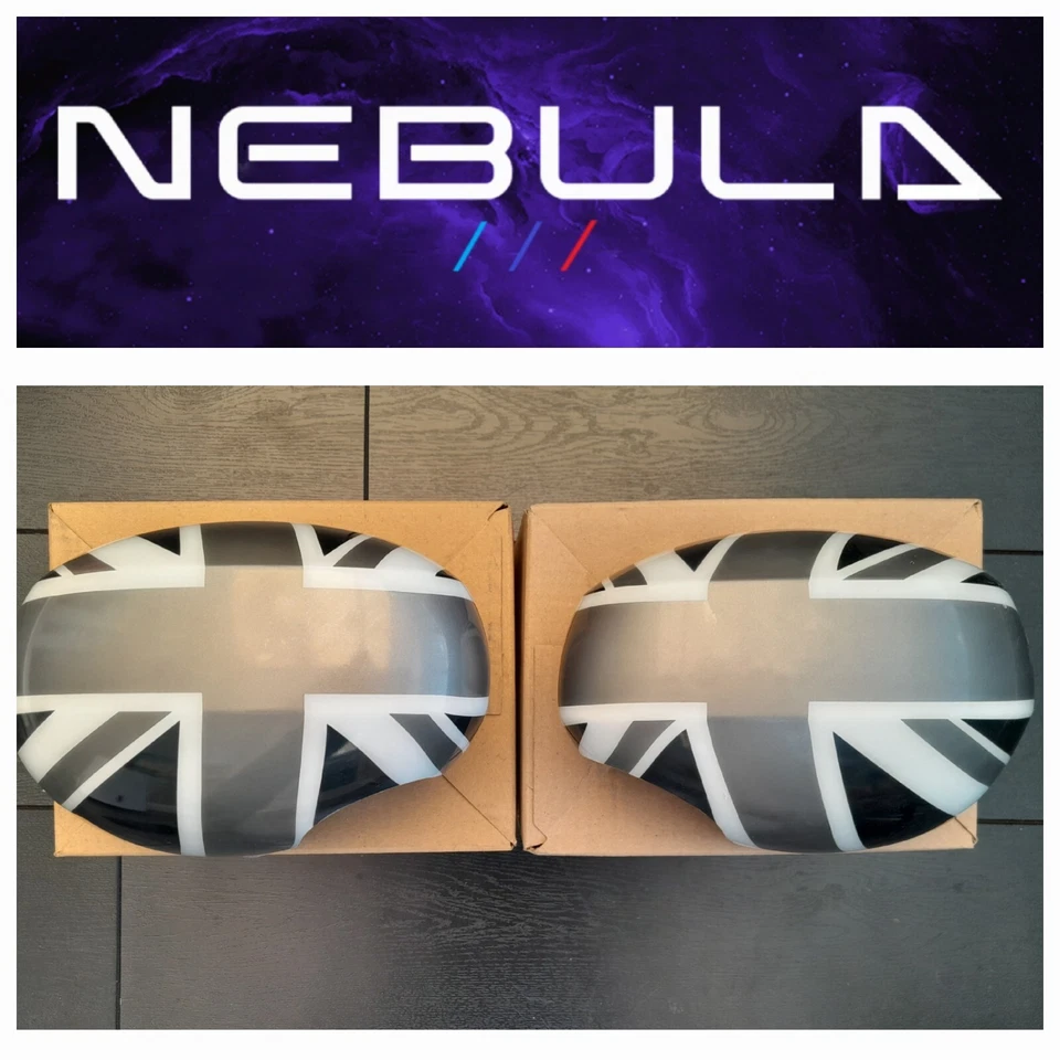 Mini Clubman F54 copri specchietto originale Black Jack Union Jack 51162465790/1 - Immagine 1 di 4