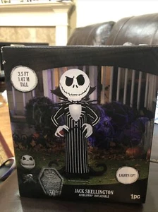 Nightmare Before Christmas Jack Skellington 3,5 ft Halloween luftgeblasen aufblasbar - Bild 1 von 4