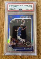2019-20 nba hoops premium stock rj barrett Blue Prizm PSA 10 RC Rookie SP