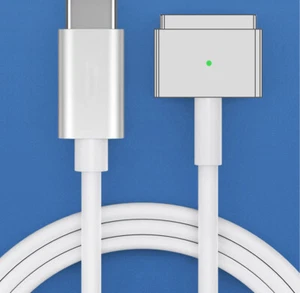 Type-C to -Magsafe 2 For Laptop Computer L Shape Tip Wire 1.8M Charging PD Cable - Photo 1/6