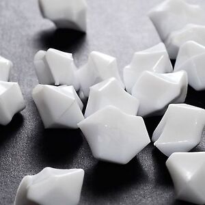 White Acrylic Crushed Ice Rocks Chips Table Scatter Centerpieces Wedding Decor