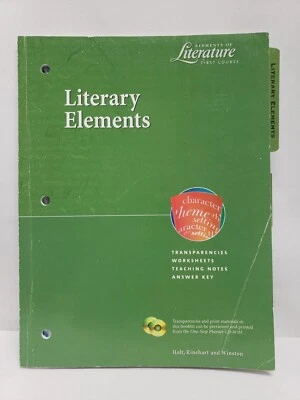 Elements of Literature First Course Literary Elements: Transparencies, Workshe.. - Image 1 of 4