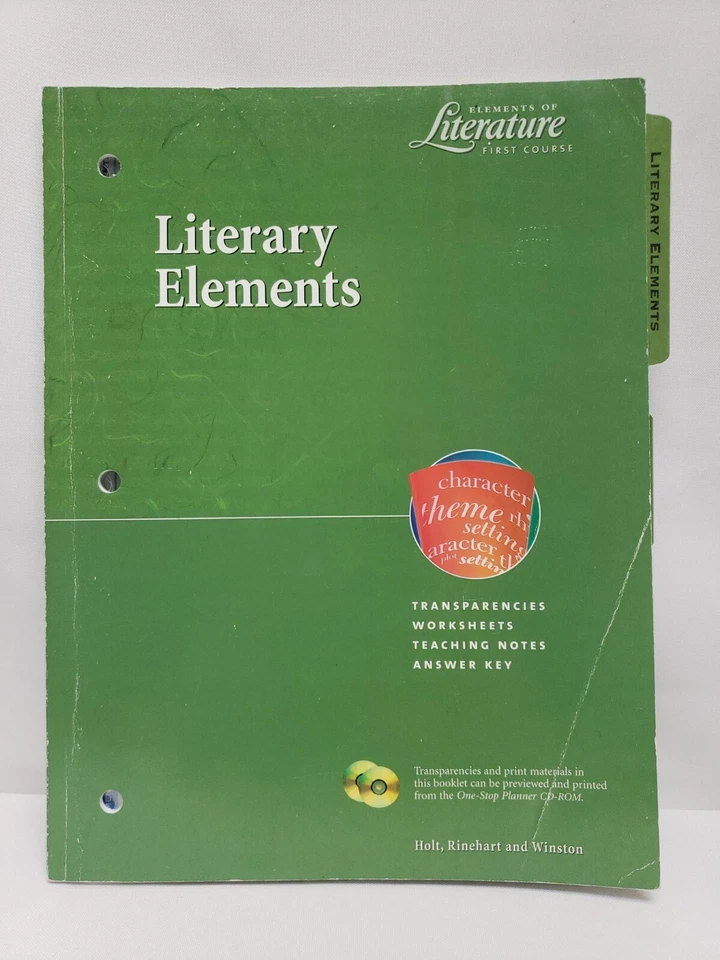 Elements of Literature First Course Literary Elements: Transparencies, Workshe.. - Image 1 of 4