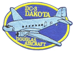 Douglas DC-3 DAKOTA, Douglas Flugzeug Patch, Maße 4 Zoll x 3 Zoll - Bild 1 von 1