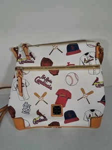 Dooney & Bourke St. Louis Cardinals Leder Umhängetasche/Geldbörse - Bild 1 von 4