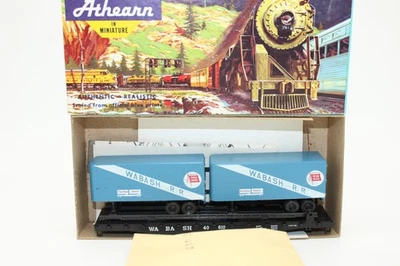 Walthers HO Scale Wabash 50' Flat Car & Piggyback Truck Trailer Set NIB 1403 - Image 1 of 3